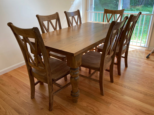 Turned Leg Table {Soft Wood}