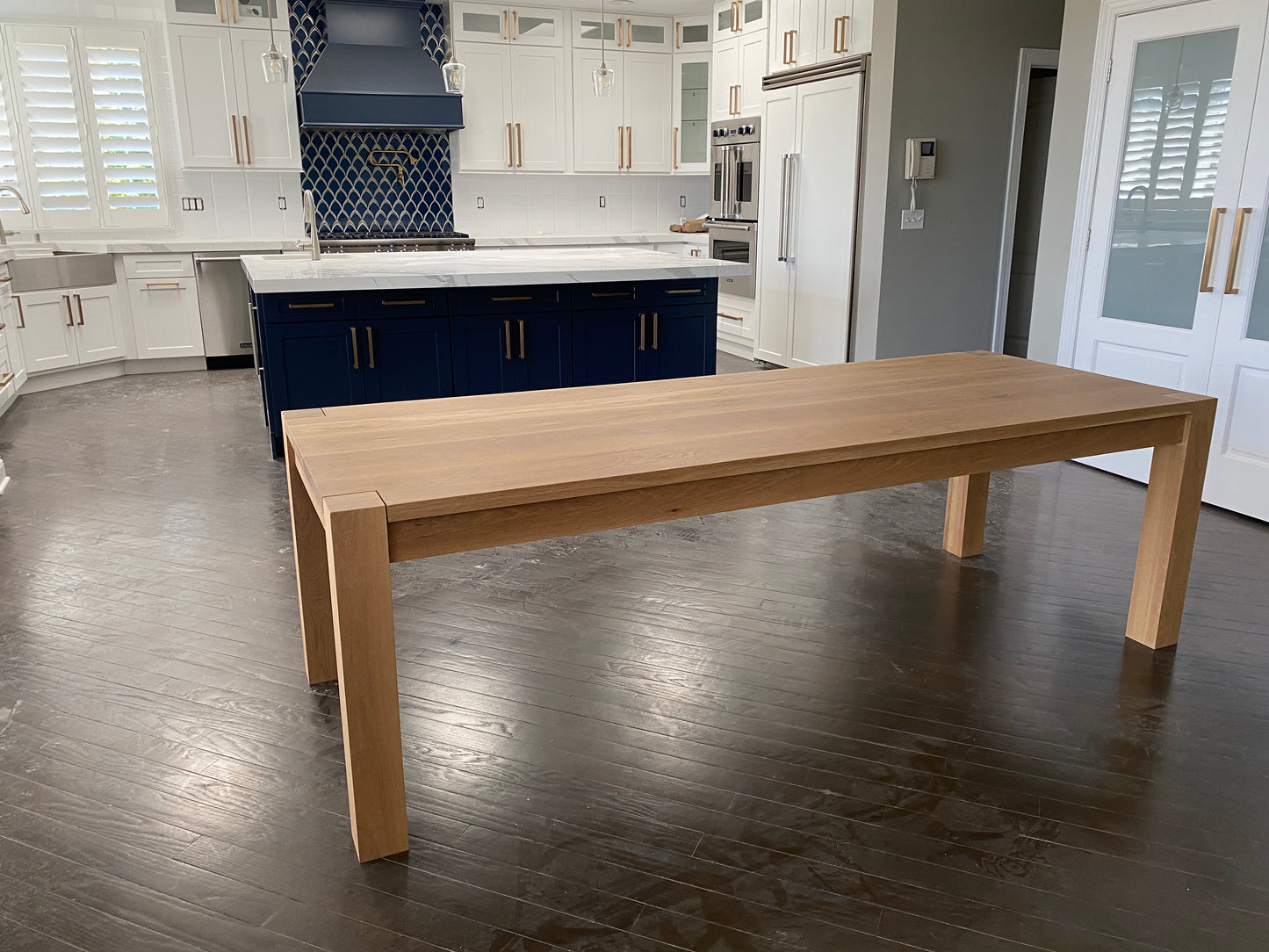 Exposed leg Parsons Table