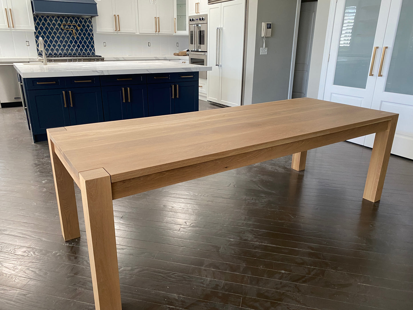 Exposed leg Parsons Table