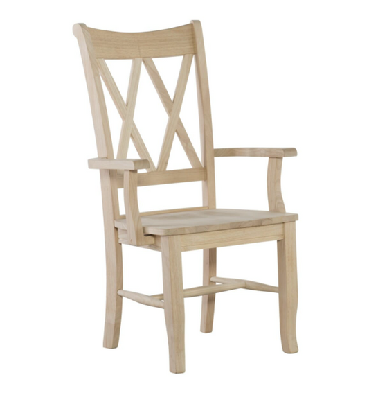 Double X Back Arm Chair