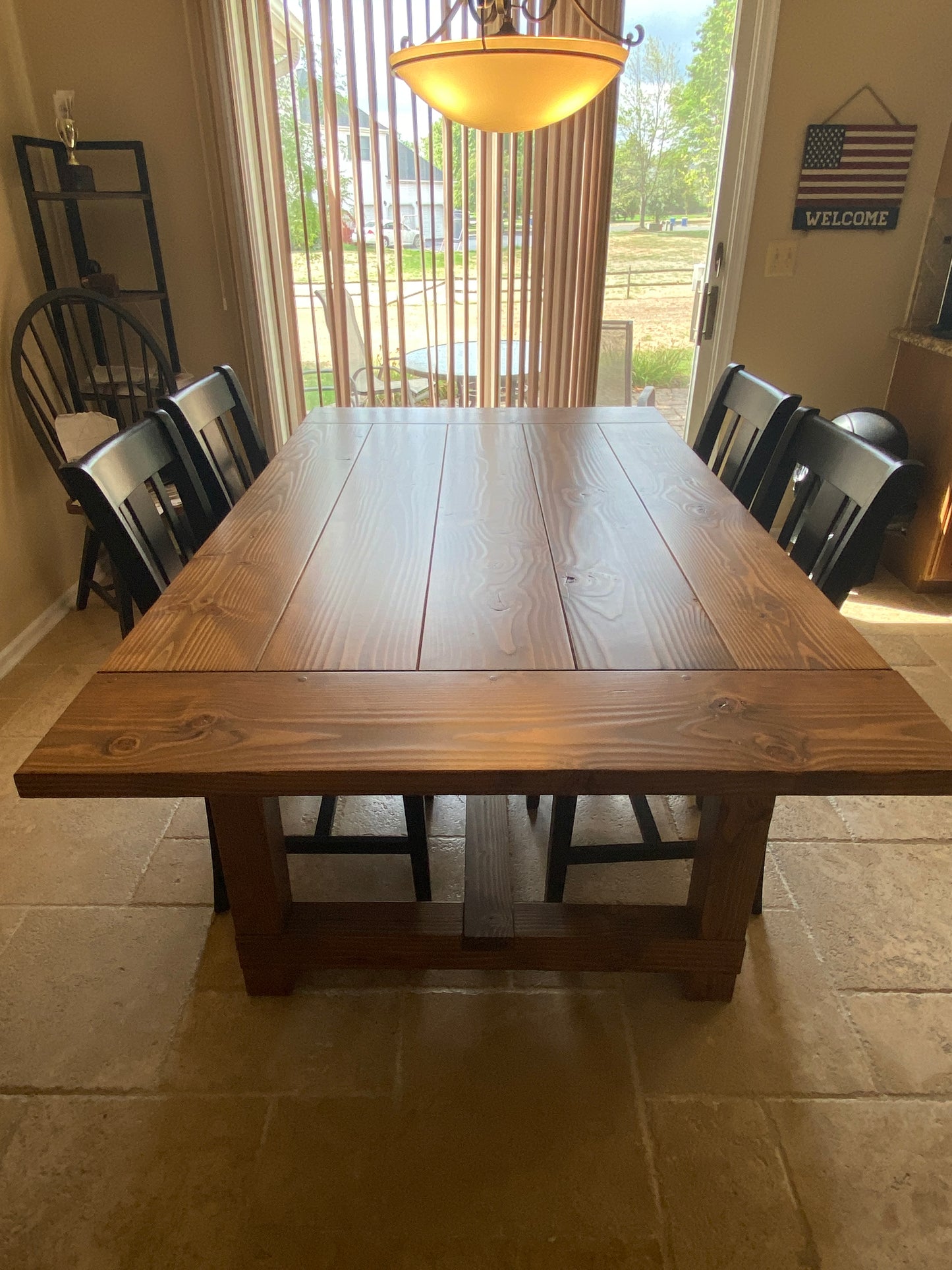 H Frame Trestle Table {Soft Wood}