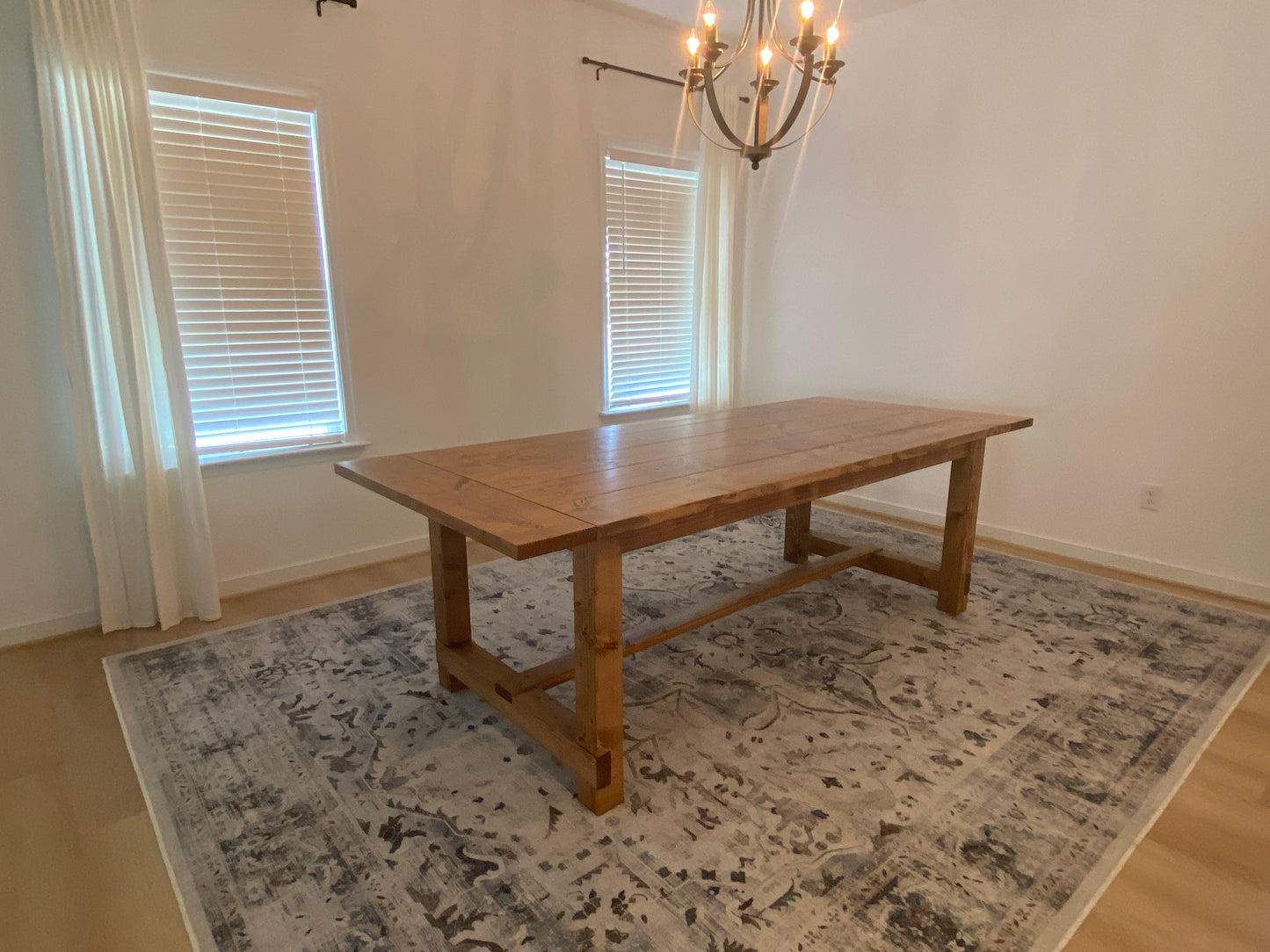 H Frame Trestle Table {Soft Wood}