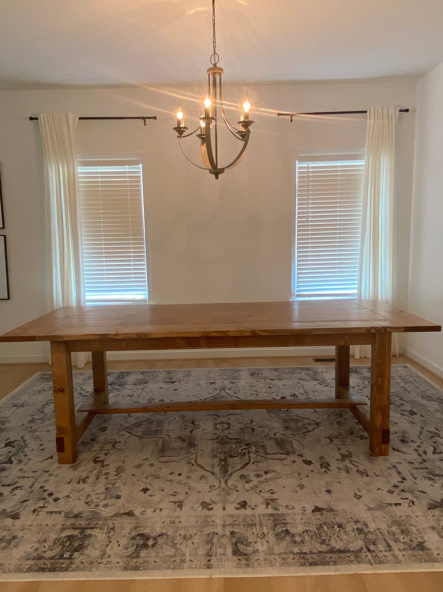 H Frame Trestle Table {Soft Wood}