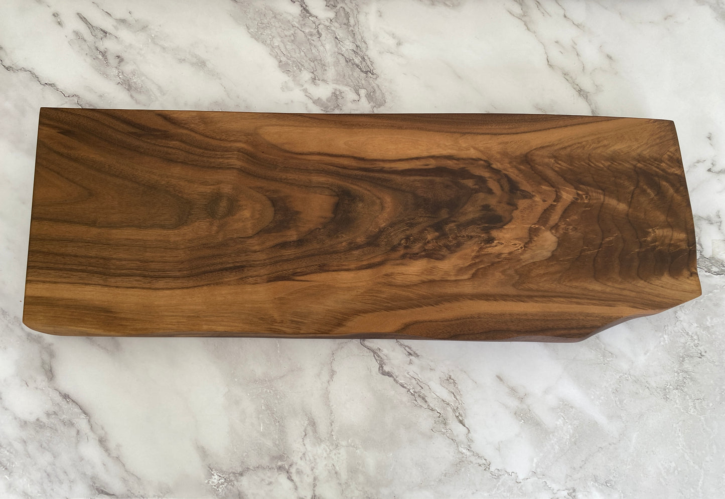 Live edge black walnut charcuterie board