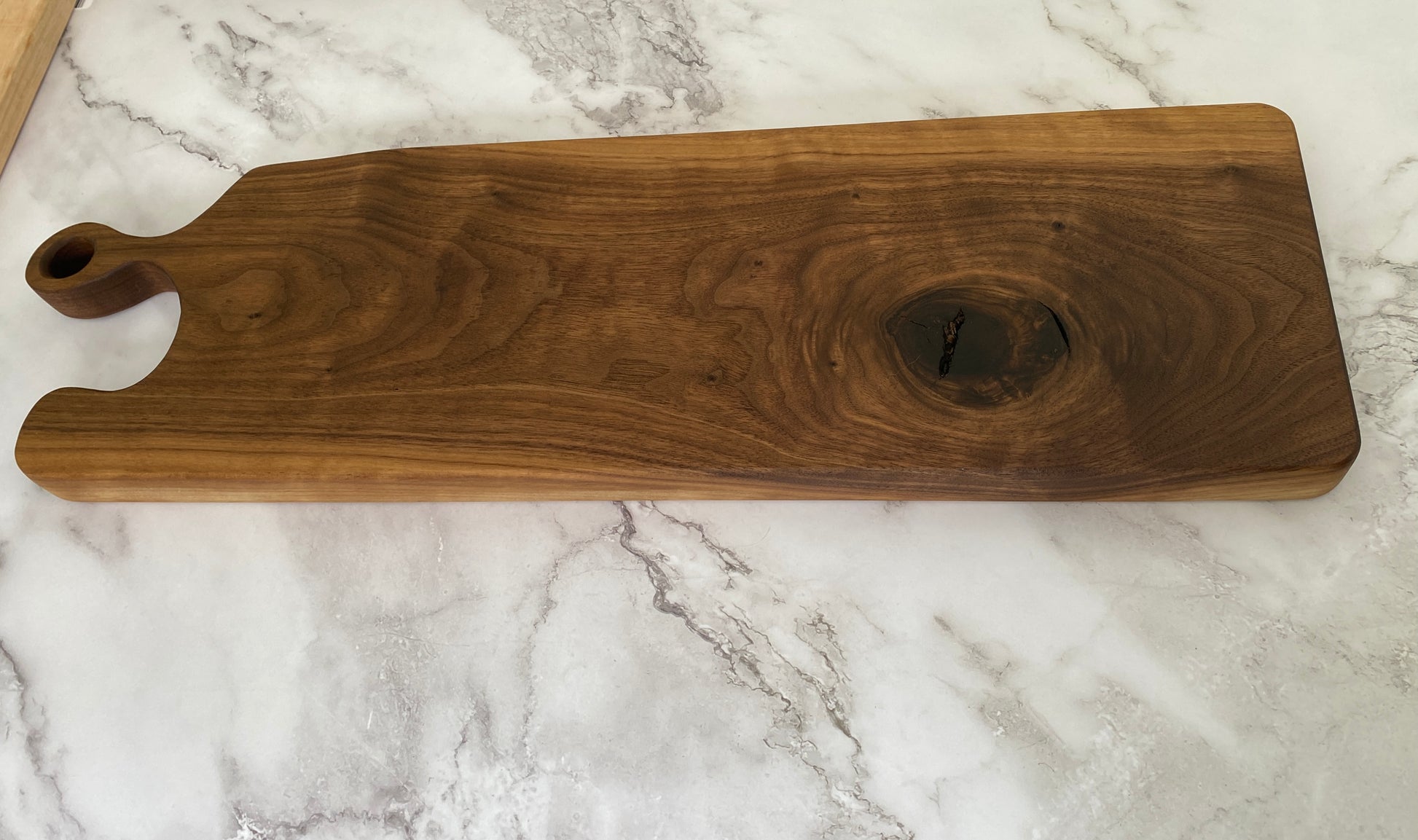 Black Walnut Cutting / Charcuterie Board Paddle Style 01