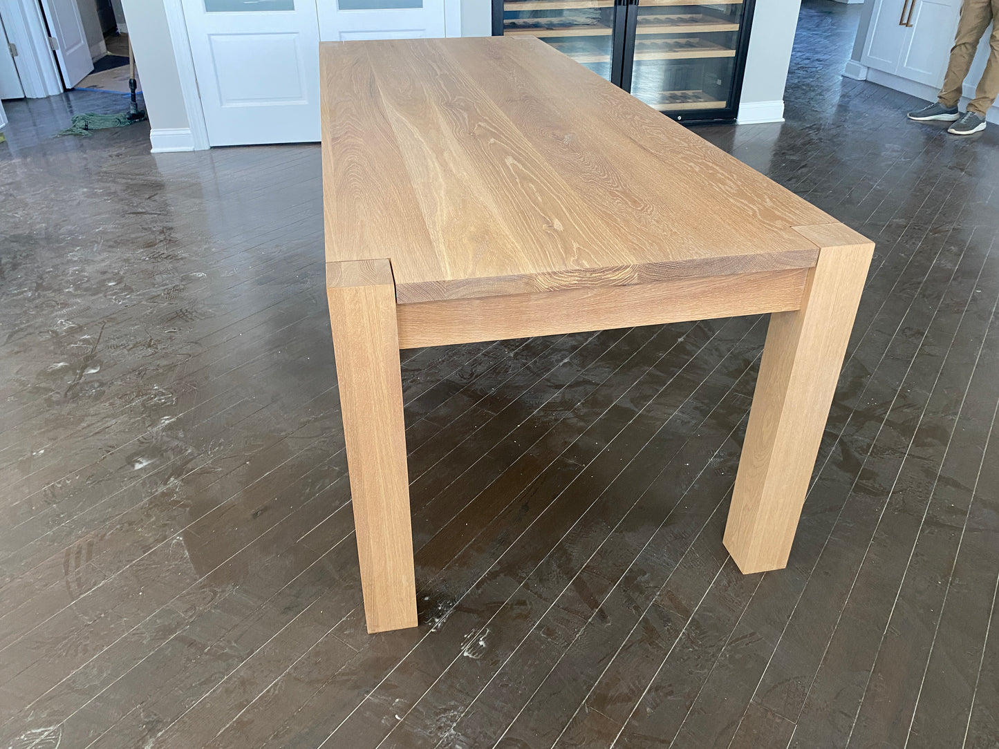 Exposed leg Parsons Table
