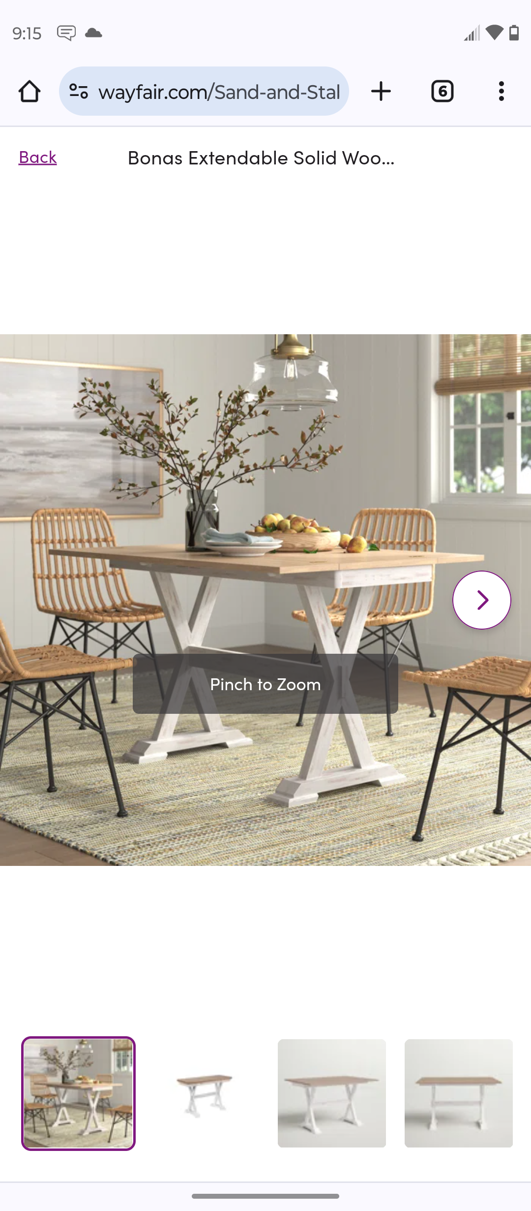 Custom Order: Kitchen Table/2 chairs Marissa W.