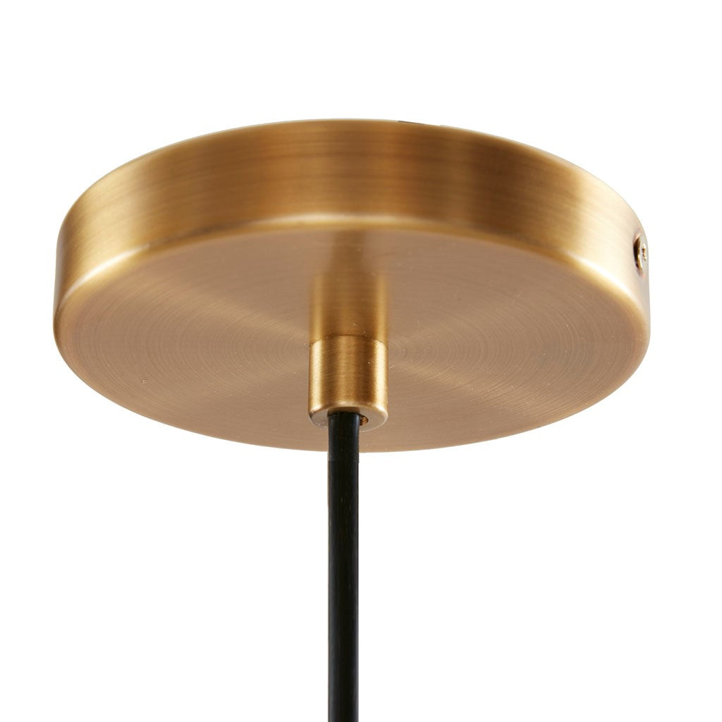 Gold ceiling plate for bell shape dining light