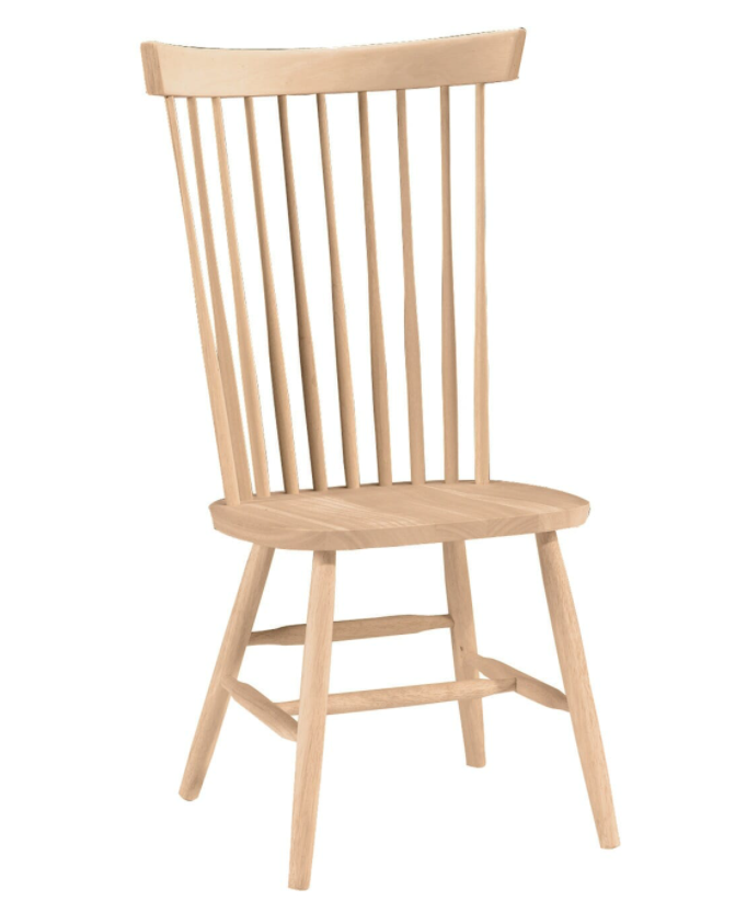 Tall Squared Spindle Back Chair