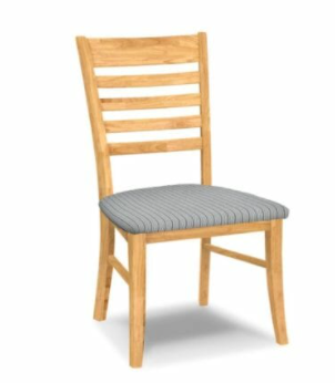 upholstered ladder back chair