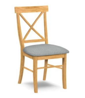 upholstered x back dining chair 